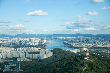 The view of Seoul landscape