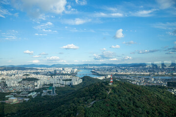 The view of Seoul landscape