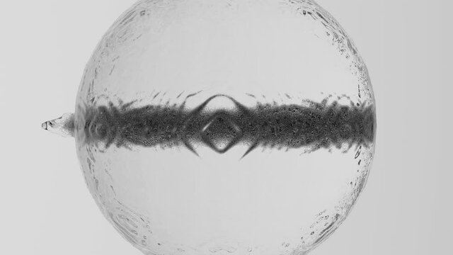 bullet gun in water , in slow motion