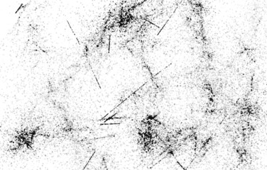 Grunge Black And White Urban. Dark Messy Dust Overlay Distress Background. Easy To Create Abstract Dotted, Scratched, Vintage Effect With Noise And Grain