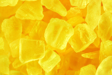 Salt crystals, sea salt as background and texture. Ice crystals yellow
