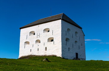 Fototapeta na wymiar Kristiansten Fortress museum in Trondheim, Norway 