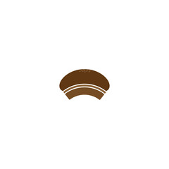 Cake line icon. Simple Sweet shop big sale style poster background symbol. Logo design element. T-shirt printing. Vector for sticker.