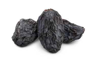 Yellow raisins isolated on white background with clipping path and full depth of field