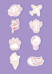 highlights covers stickers