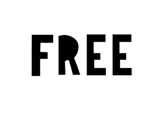 Free hand written lettering. Vector calligraphy font