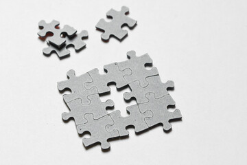 Photo of jigsaw puzzle pieces fit together