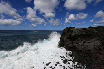 The ocean coast, Sao Miguel island, Azores
