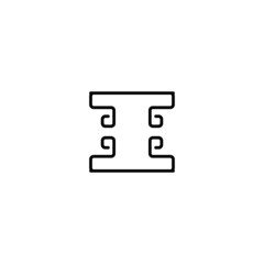 Trampoline line icon. Simple style Olympic sport poster background symbol. Logo design element. T-shirt printing. Vector for sticker.