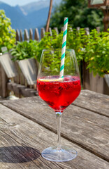 Sunny red drink