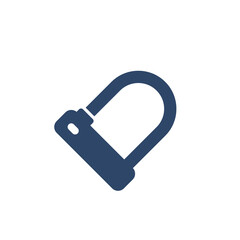 Bicycle U-Lock icon on white