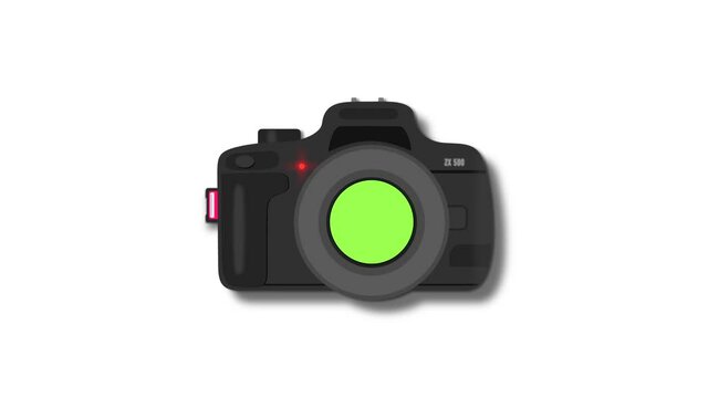 SD card loading into camera with green screen