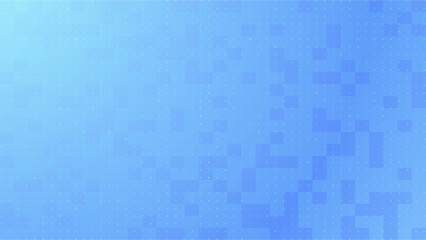 Abstract digital blue gradient dot poster design.