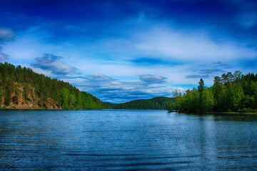 lake in the mountains