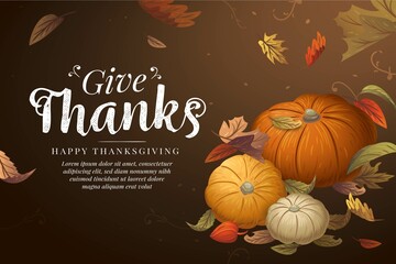hand drawn thanksgiving background vector design illustration