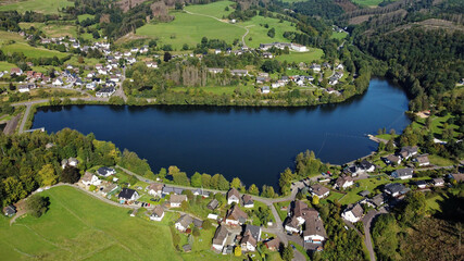 Vorstaubecken der Aggertalsperre, Freibad Gummersbach-Bruch