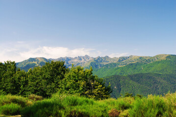 Pyrénées , col, panorama 