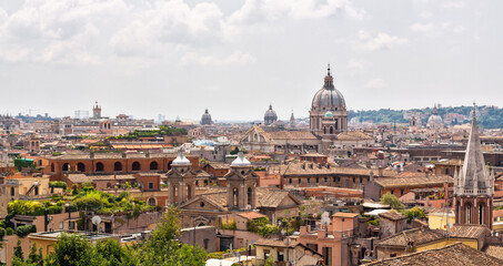Obraz premium Panoramic aerial wiew of the Rome