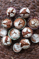 cupcakes with chocolate