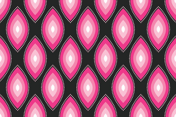 Oval shape seamless pattern vector. Editable and Infinity color.