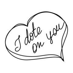 Valentine's Day. Set of Valentine's calligraphic headlines with hearts.