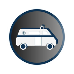 Ambulance icon. Sign for design. Vector.