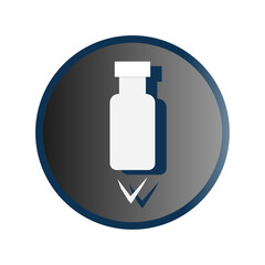 Medical drug icon. Health protection icon.