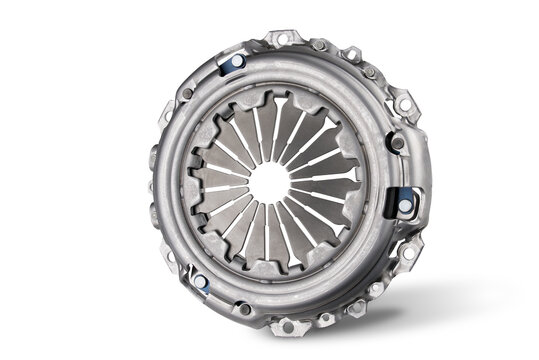 Car clutch basket. Close-up. Isolate on a white background. Front view.