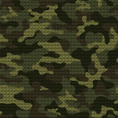 Fototapeta premium Stylish camouflage seamless modern background, vector illustration, streetwear pattern.