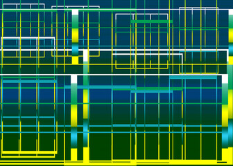 Illustration background green white yellow
