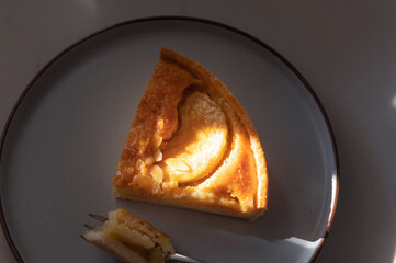 Slice of autumn Apple pie