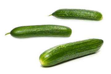 Cucumber isolated on white background.