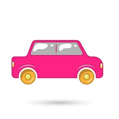 Car isolated object. Vector illustration.