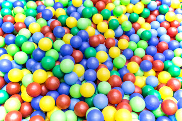Fototapeta na wymiar colorful plastic balls