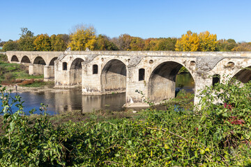 Nineteenth-century bridge over Yantra River in Byala, Bulgaria