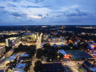 Obraz premium Downtown Raleigh In The Evening Sun