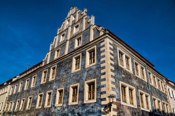pirna, deutschland - mittelalterliches peter-ulrich-haus