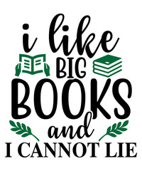 Naklejka premium Reading SVG, Book Svg, Love Books Instant Download, Love Reading Book Clipart Design, Book Lover Gift, 