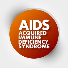 AIDS - Acquired Immune Deficiency Syndrome, acronym health concept background