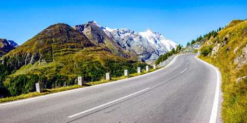 landscape at the grossglockner mountain