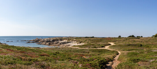 Coast in Ploemeur, France, Europe