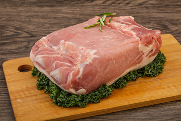 Pork meat piece for cooking