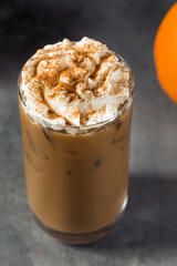Refreshing Cold Pumpkin Spice Iced Latte