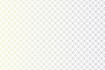 Vector graphic of seamless decorative pattern in soft rainbow color. Watermark banknote pattern. Design for banknote, ticket, certificate, diplomas, secure waves patterns, gift voucher etc. - obrazy, fototapety, plakaty