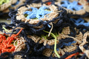 Crochet wool handmade szydełko robótki