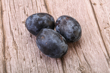 Ripe sweet and tasty plum