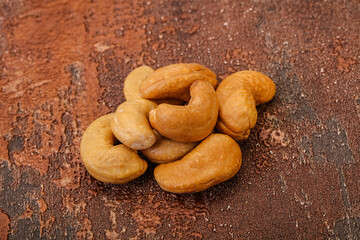 Natural organic Cashew nut heap