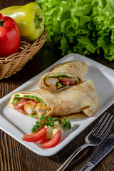 grilled chicken with vegetables