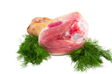 pork leg with dill