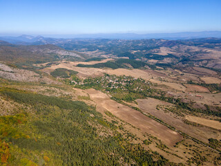 Naklejka premium Amazing Autumn Landscape of Lyubash mountain, Bulgaria
